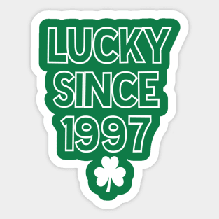 St Patrick's Day Lucky Since 1997 Sticker